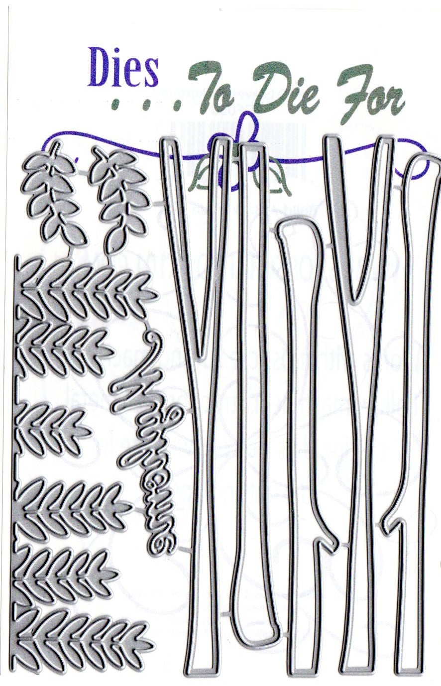 Dies ... to die for metal cutting die - Trees & Leaves background Forest
