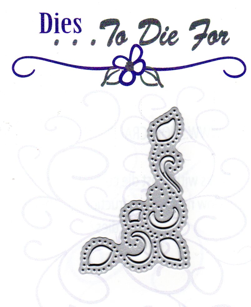 Dies ... to die for metal cutting die - Dotted Fleur flower corner