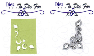 Dies ... to die for metal cutting die - Dotted Fleur flower corner