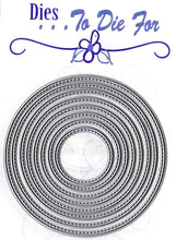 Load image into Gallery viewer, Dies ... to die for metal cutting die - small Stitched nesting Circle