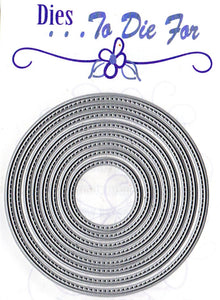 Dies ... to die for metal cutting die - small Stitched nesting Circle