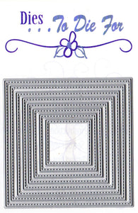 Dies ... to die for metal cutting die - small stitched nesting square