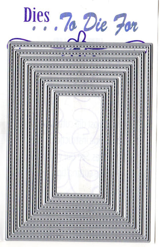 Dies ... to die for metal cutting die - Small stitched nesting rectangle set