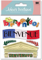 Jolee's Boutique Dimensional Sticker - Welcome non-english
