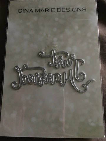 Gina Marie Metal cutting die - Just married word
