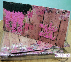 Dies ... to die for metal cutting die - Make a wish word with shadow