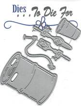 Load image into Gallery viewer, Dies ... to die for metal cutting die - Beer Keg, Taps and cup