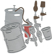 Load image into Gallery viewer, Dies ... to die for metal cutting die - Beer Keg, Taps and cup