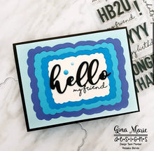 Load image into Gallery viewer, Gina Marie Metal cutting die -  Labels 6 - cloud edge