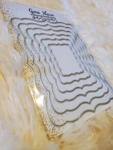 Gina Marie Metal cutting die -  Labels 3 - label