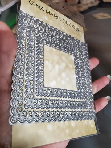 Gina Marie Metal cutting die - Lace Square set