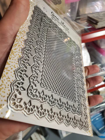 Gina Marie Metal cutting die - Lacey lattice rectangle