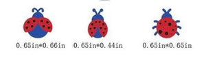 Gina Marie Metal cutting die - Three piece ladybug -  Lady bug