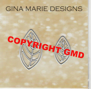 Gina Marie Metal cutting die - Leaf with Shadow