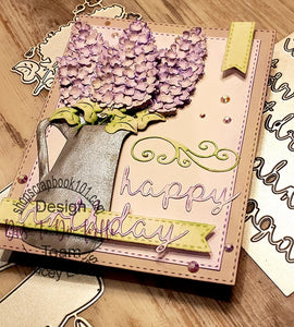 Dies ... to die for Designer metal cutting die - Luisana Lowry Lu's stitched rectangles