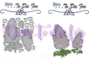 Dies ... to die for metal cutting die -  Lilacs layering flower die set