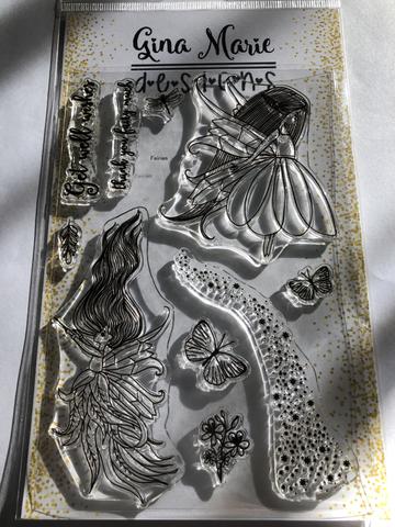 Gina Marie Clear stamp set - Little Fairies