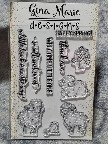 Gina Marie Clear stamp set -  Little Lamb