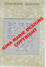 Load image into Gallery viewer, Gina Marie Metal cutting die -  Live by the sun love by the moon word