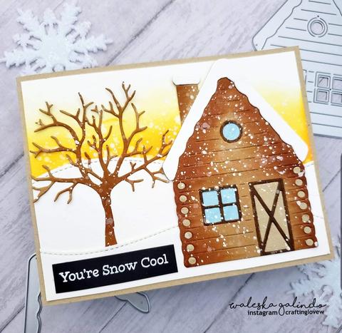 Gina Marie Metal cutting die - Log cabin set