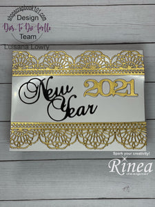 Dies ... to die for metal cutting die - It's A New Year words with shadow