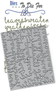 Dies ... to die for LLC metal cutting die - Luisana Lowry September Fall words die set