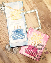Load image into Gallery viewer, Dies ... to die for metal cutting die - Happy Birthday word and Cake