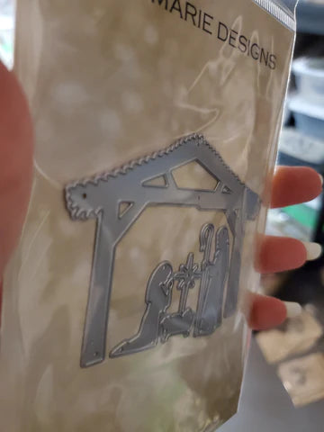 Gina Marie Metal cutting die - Manger scene