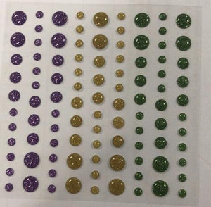 Gina Marie Enamel Dots set - Mardi Gras Sparkle