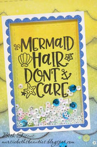 Gina Marie Clear stamp set - Mermaid words