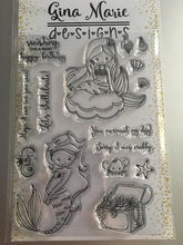 Load image into Gallery viewer, Gina Marie Clear stamp set -  Mermaid Fun
