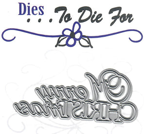 Dies ... to die for metal cutting die - Merry Christmas capital CHRIST word
