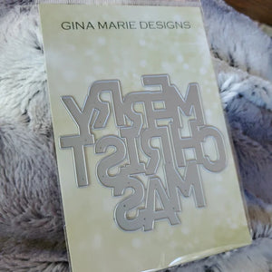 Gina Marie Metal cutting die -Merry Christmas