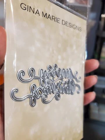 Gina Marie Metal cutting die - Merry Christmas Cursive
