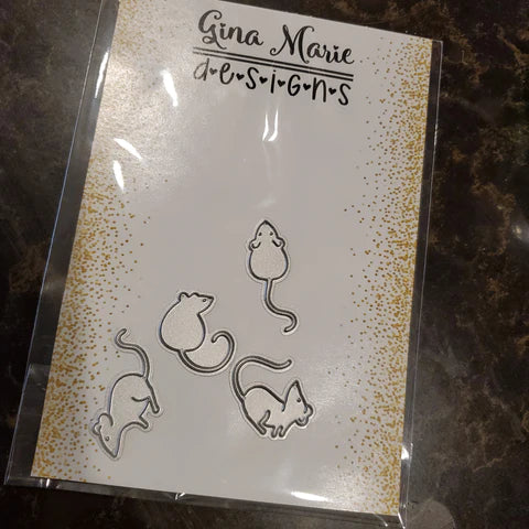 Gina Marie Metal cutting die -  Mice with faces