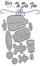 Load image into Gallery viewer, Dies ... to die for metal cutting die - Milk and Cookies - Gingerbread Man