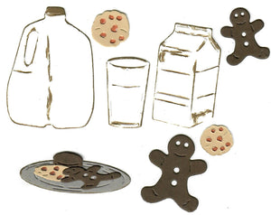Dies ... to die for metal cutting die - Milk and Cookies - Gingerbread Man