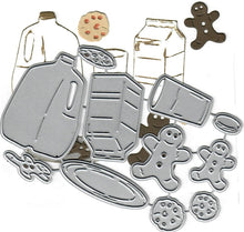 Load image into Gallery viewer, Dies ... to die for metal cutting die - Milk and Cookies - Gingerbread Man