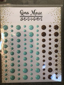 Gina Marie Enamel Dots set - Mint Chocolate Gloss