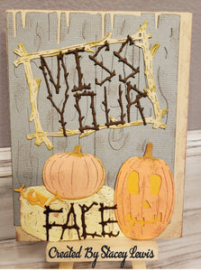 Dies ... to die for metal cutting die - Wood plank / Fence background plate