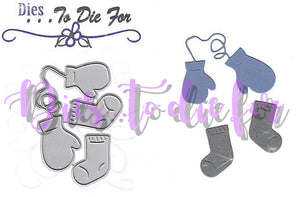 Dies ... to die for metal cutting die Mittens and socks set