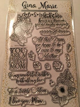 Load image into Gallery viewer, Gina Marie Clear stamp set - Mother&#39;s Day