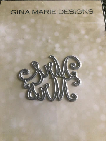 Gina Marie Metal cutting die - Mr and Mrs - Mr. & Mrs.