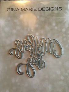 Gina Marie Metal cutting die - Mother's Day
