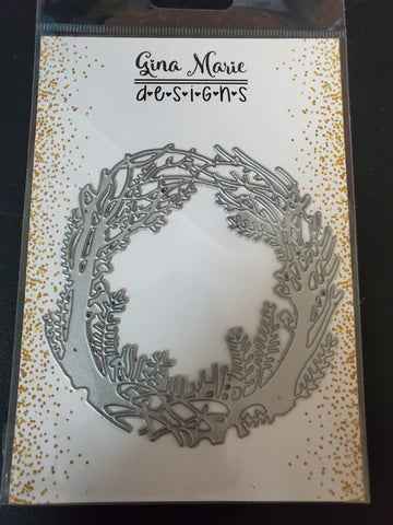 Gina Marie Metal cutting die -  Mushroom forest die