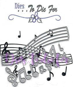 Creative Impressions Felt Die Cuts - Music Notes **CLEARANCE - All sales  final**