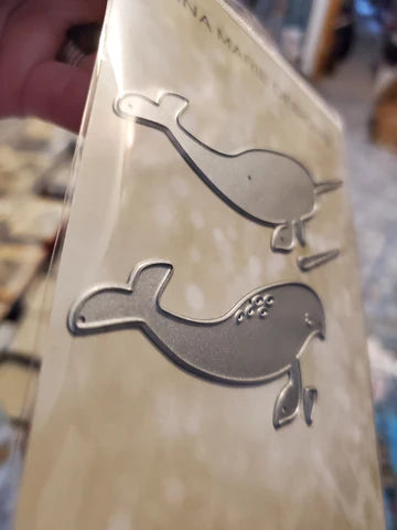 Gina Marie Metal cutting die - Narwhal
