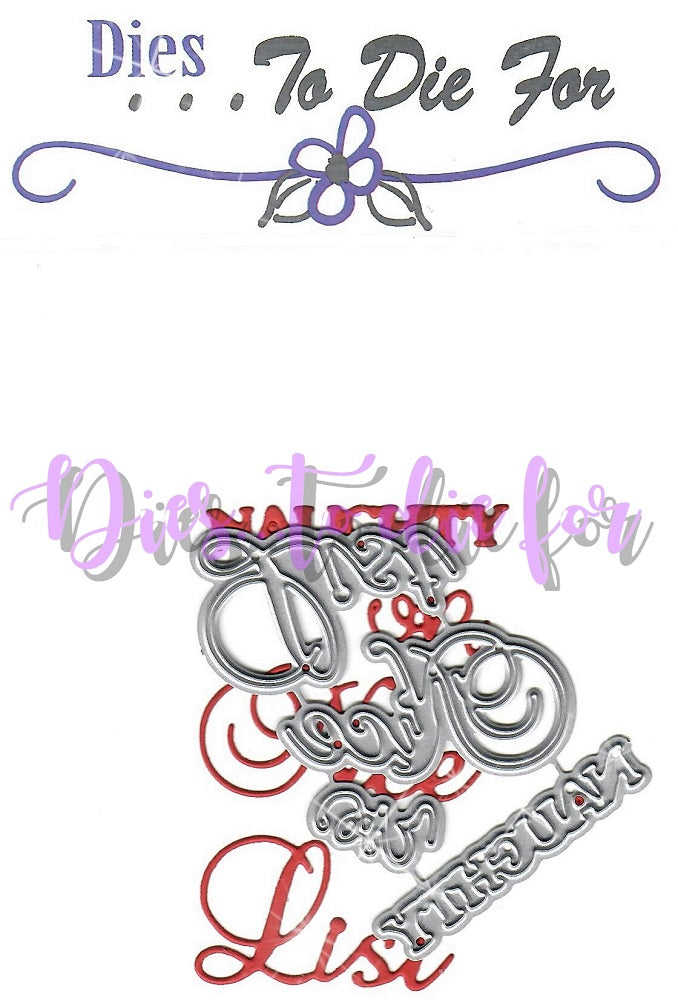 Dies ... to die for metal cutting die - Naughty or Nice List words