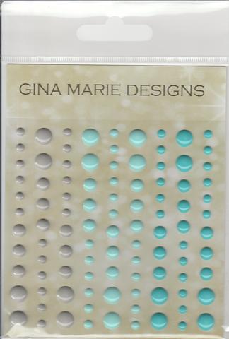 Gina Marie Enamel Dots set - Nautical Ocean Gloss