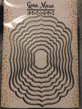 Load image into Gallery viewer, Gina Marie Metal cutting die - NESTED LABEL #2 DIE SET
